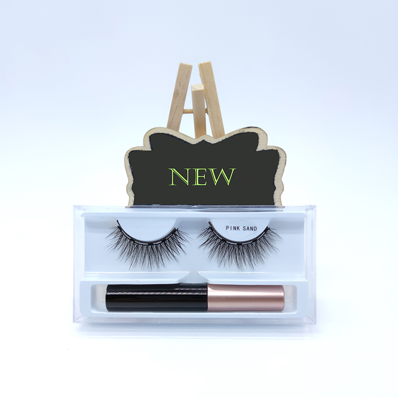 Kit de delineador de pestañas magnéticas 3D Faux Mink 1 par