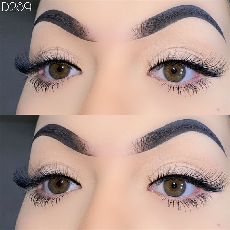 Fox Eye Lashes Pestañas postizas tenues Aspecto natural L Curl