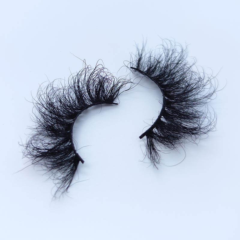 Pestañas de visón real Pestañas postizas esponjosas D Curl Pestañas postizas dramáticas